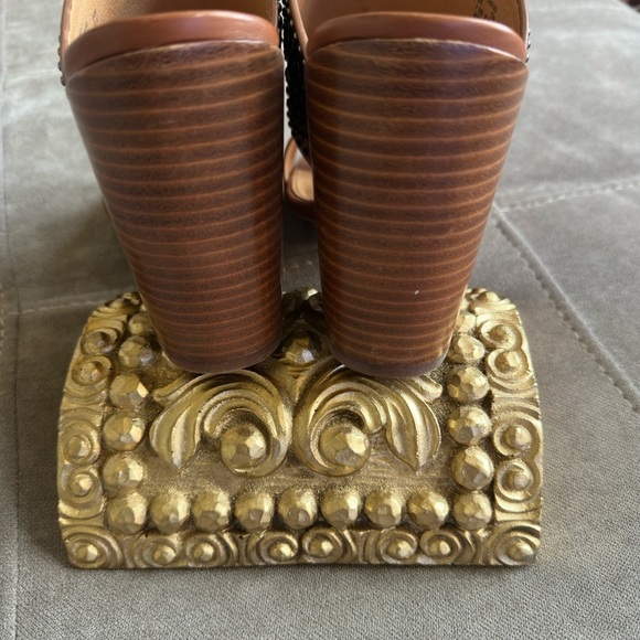 Coach Tan Studded Women's Sandals - Picture 7 of 7